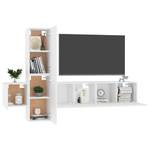 TV-Schrank 5er Set D477 Weiß - Holzwerkstoff - 30 x 30 x 60 cm