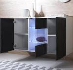 Buffet Luke A2 Noir - Blanc - Hauteur : 70 cm