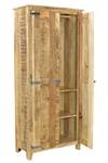 FRIGO Garderobenschrank Braun - Massivholz - Holzart/Dekor - 80 x 180 x 40 cm