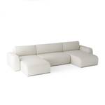 Ecksofa Eckcouch Sassari U Creme