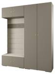 Garderobe Inova 2 Z18 Gold - Grau - Weiß - Gold