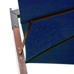 Parasol suspendu 3005780 Bleu - Métal - Bois massif - 300 x 280 x 300 cm