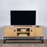 Fernsehmöbel aus Holz und Metall "Abbott Massivholz - 117 x 48 x 39 cm