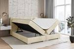 Boxspringbett MILTIO Ecru - Breite: 160 cm - H3