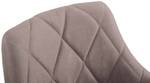 Arbeitshocker Lazio Taupe - Textil