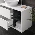 Mobilier de salle de bains Viola Anthracite - Blanc