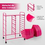 Rollwagen TI75047TBDE Pink - Metall - 37 x 87 x 63 cm