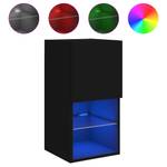 TV-Schrank mit LED-Leuchten D577 Schwarz