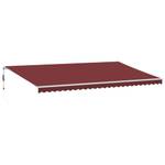 Auvent rétractable 3006541-1 Rouge bourgogne - 300 x 600 cm