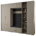 Garderobe Inova 1 Z11 Schwarz - Gold - Grau - Gold