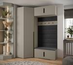 Garderobe Inova 1 Z21 Schwarz - Grau