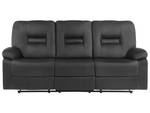 3-Sitzer Sofa BERGEN Schwarz