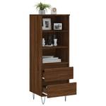 Highboard DE5971 Eiche Schwarzbraun Dekor