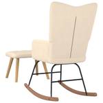 Chaise à bascule avec tabouret 3010050-2 Crème