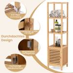 Badezimmer-Bodenschrank NM0362ZMDE Braun - Holzwerkstoff - 33 x 140 x 34 cm