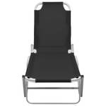 Chaise longue 3008940 Noir - Métal - 59 x 30 x 190 cm