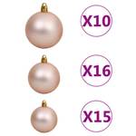 künstlicher Weihnachtsbaum 3009438-3 Gold - Pink - 120 x 210 x 120 cm