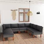 Garten-Sofa-Set (8-teilig) 3009634-12 Grau