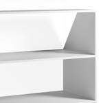 Dachschrägenregal Weiß Weiß - Holz teilmassiv - 90 x 100 x 50 cm