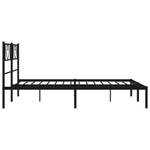 Bettgestell 3029910-2 Schwarz - 142 x 196 cm