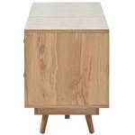 Rattan-TV-Ständer Bohème-Stil Ⅰ Braun - Holzwerkstoff - Holz teilmassiv - 40 x 52 x 190 cm