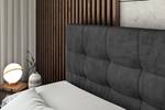 Boxspringbett BERO Schwarz - 140 x 110 cm - H3