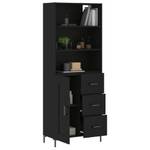 Highboard DE9327 Schwarz - Holzwerkstoff - 34 x 180 x 70 cm