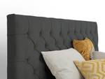 Boxspringbett HOLLYWOOD mit Bettkasten Anthrazit - Breite: 160 cm