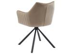 Chaise IZIALI Lot de 2 Beige - Textile - 60 x 83 x 60 cm