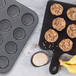 8 x Muffinform für 12 Muffins Grau - Metall - 35 x 2 x 27 cm