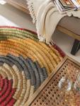 Outdoor Teppich rund Kenya Textil - 160 x 1 x 160 cm