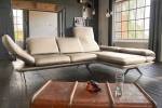 KAWOLA Ecksofa JACK Leder beige