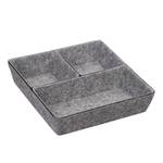 Lot de 4 compartiments de rangement Gris - Textile - 34 x 8 x 34 cm