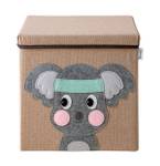 Lifeney Aufbewahrungsbox Deckel Koala Kunststoff - 33 x 38 x 4 cm