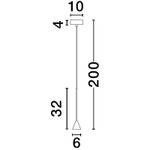 Pendelleuchte NET Höhe: 150 cm