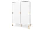 Armoire Edge grande Blanc - Bois manufacturé - 140 x 191 x 55 cm