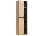 Armoire haute DEVON HC50 2D Beige - Bois manufacturé - 50 x 170 x 33 cm