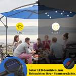 LED Sonnenschirm OP70754 Blau - Metall - 300 x 245 x 300 cm