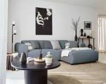 Ecksofa AUMANCE Blaugrau