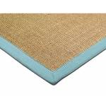 Tapis sisal et coton LINDO Bleu clair - 240 x 340 cm