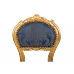 Chaise Française Louis XVI Bleu - Jaune - Bois massif - Bois/Imitation - 42 x 90 x 45 cm