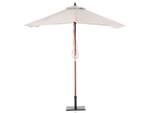 Parasol droit FLAMENCO Beige - Crème - Chêne foncé