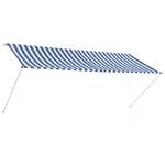 Einziehbare Markise 3001277-1 Blau - Breite: 300 cm