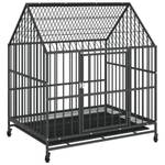 Cage pour chien 172208 Noir - Métal - 100 x 115 x 77 cm