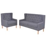 Sofa(2er Set) 295399-2 Grau - Holzwerkstoff - Textil - 76 x 90 x 68 cm