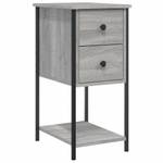 Nachttische 2er Set V170 Grau - Holzwerkstoff - 32 x 70 x 42 cm