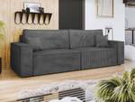 Sofa Karl Cord mit L-Funktion Anthrazit