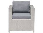 Set de jardin MILANO Gris - Polyrotin - 140 x 69 x 75 cm