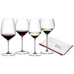 Tasting-Set Veloce 4-teilig + Poliertuch Glas - 1 x 1 x 1 cm