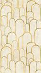 Fototapete Artdeco Metallic Beige - Gold - Weiß - Kunststoff - Textil - 159 x 280 x 1 cm